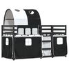vidaXL Bunk Bed without Mattress White&Black 90x200 cm Solid Wood Pine