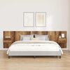 vidaXL Headboard with Cabinet 3 pcs Old Wood Engineered Wood
