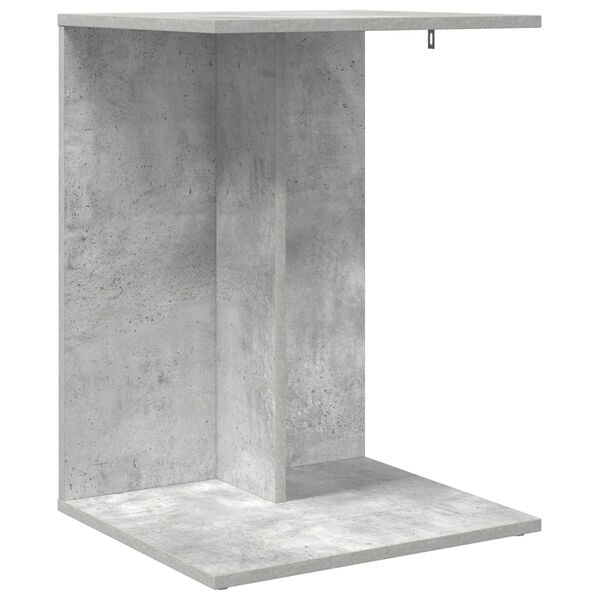 vidaXL Side Table Concrete Grey 45 x 40 x 62.5 cm Engineered Wood