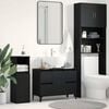 vidaXL Bathroom Sink Cabinet Black Oak 80 x 33 x 60 cm Engineered Wood