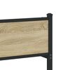 vidaXL Metal Bed Frame without Mattress Sonoma Oak 100x200 cm