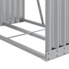 vidaXL Log Holder Silver 80x45x190 cm Galvanised Steel
