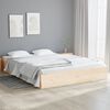 vidaXL Bed Frame without Mattress Solid Wood 120x190 cm Small Double Small Double