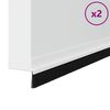 vidaXL Self-adhesive Door Brush Seals 2 pcs White 100 cm