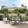 vidaXL Cantilever Garden Parasol 3.5 m Sand White