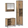 vidaXL Bathroom Furniture Set 3 pcs Artisan Oak Engineered Wood
