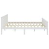 vidaXL Bed Frame without Mattress White Solid Wood Pine 200x200 cm