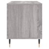 vidaXL Record Cabinet Grey Sonoma 100x38x48 cm Engineered Wood