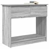 vidaXL Console Table with Drawers Grey Sonoma 85.5x38.5x74.5 cm