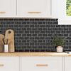 vidaXL Subway Tile 20 pcs Black Marble 30.5 x 30.5 cm