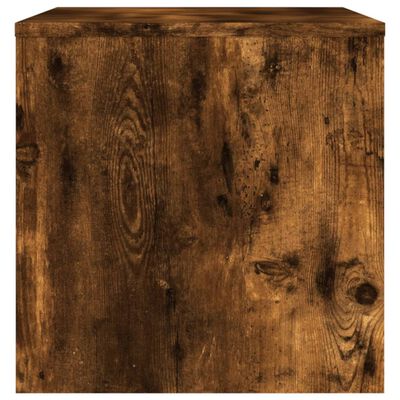vidaXL TV Cabinet Smoked Oak 80x40x40 cm Engineered Wood