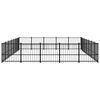 vidaXL Outdoor Dog Kennel Steel 32.93 m²