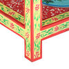 vidaXL Hand Painted Console Table 80x35x75 cm Solid Mango Wood