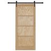 vidaXL Sliding Door ORKDAL Brown 86 x 198.5 cm Solid Pine Wood