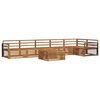 vidaXL Outdoor Sofa Set 7 pcs Natural Solid Acacia Wood