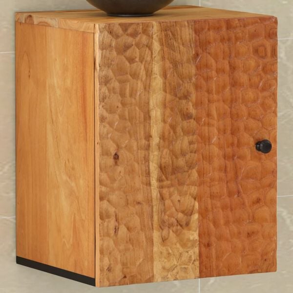 vidaXL Bathroom Wall Cabinet 38x33x48 cm Solid Wood Acacia