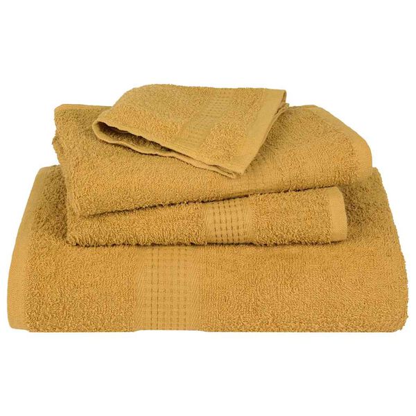 vidaXL Bath Towels "FROGN" 2 pcs Gold 100x150 cm 360 gsm