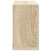 vidaXL Wall Cube Shelves 4 pcs White and Sonoma Oak 26x15x26 cm