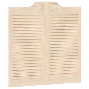 vidaXL Swing Doors 80 x 40 cm Solid Pine Wood Natural