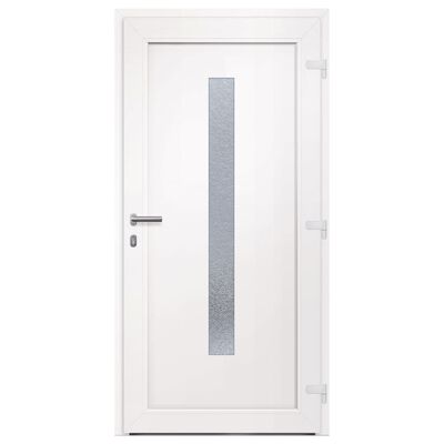 vidaXL Front Door White 98x200 cm PVC