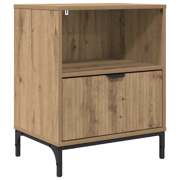 vidaXL Bedside Cabinet Artisan oak 49 x 36 x 61 cm Engineered wood