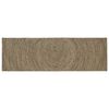 vidaXL Area Rug Natural and Black 80 x 300 cm Jute