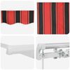 vidaXL Retractable Awning Orange and brown 400 x 300 cm Polyester