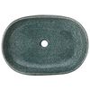 vidaXL Countertop Basin Turquoise Oval 59x40x14 cm Ceramic