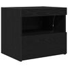 vidaXL Bedside Cabinet 2 pcs Black Oak 50 x 40 x 45 cm Engineered Wood