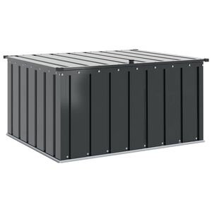 vidaXL Garden Storage Box Black 101 x 82 x 50 cm Steel