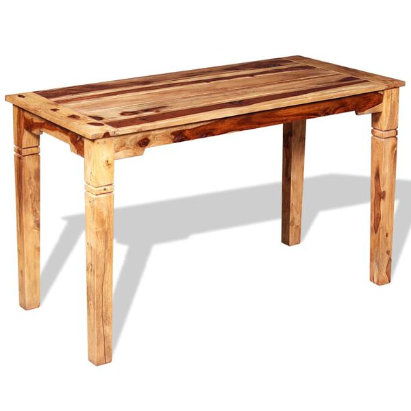 vidaXL Dining Table Solid Acacia Wood 120x60x76 cm