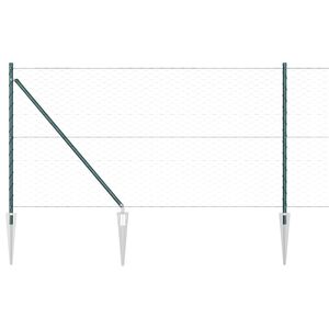 vidaXL Fence Post Green