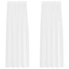 vidaXL Voile Curtain with Curtains 2 pcs White 245 x 140 cm Polyester