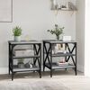 vidaXL Side Tables 2 pcs Grey Sonoma 40x42x50 cm Engineered Wood