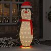 vidaXL Snow Penguin Figure Warm White 78 x 88 x 180 cm Fabric