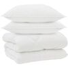 vidaXL Winter Duvet with Pillow 3 pcs White Microfiber