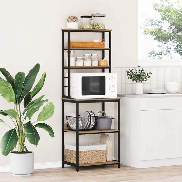 vidaXL Kitchen Shelf Artisan Oak 60 x 40 x 168 cm Engineered Wood