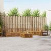 vidaXL Outdoor Sofa Set 7 pcs Natural Solid Acacia Wood