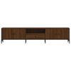 vidaXL TV Cabinet with Drawer Brown Oak 200x25x44 cm Engineered Wood