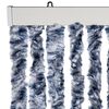 vidaXL Insect Curtain Blue and White 118x220 cm Chenille