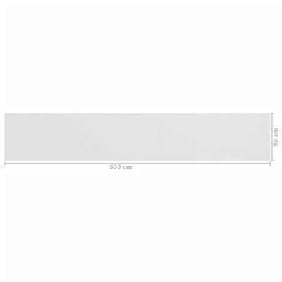 vidaXL Balcony Screen White 90x500 cm HDPE