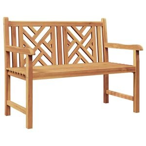 vidaXL Bench Brown 114 x 60 x 90 cm Solid Teak Wood