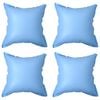vidaXL Pool Pillow | Set of 4 | Blue | PVC | Medium | Portable | Pool Pillow