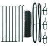 vidaXL Fence Post Green 10 x 0.5 m (36 mm mesh) Steel and PVC