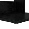 vidaXL Side Table Black Oak 40 x 38 x 62.5 cm Engineered Wood