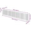 vidaXL Gabion Raised Bed Galvanised Steel 540x50x100 cm