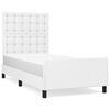 vidaXL Bed Frame without Mattress White 100x200 cm Faux Leather