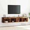 vidaXL TV Cabinet Set 2 pcs Old wood 80 x 30 x 30 cm Engineered Wood