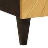 vidaXL Bathroom Cabinet with Shelf Black and Gold 38 x 33 x 58 cm