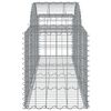vidaXL Arched Gabion Baskets 50 pcs 200x50x60/80 cm Galvanised Iron